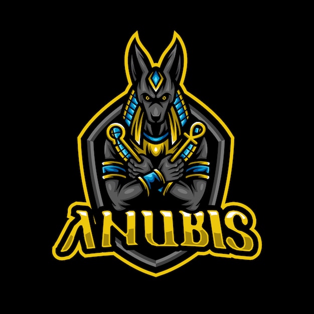 Anubis mascot logo esport