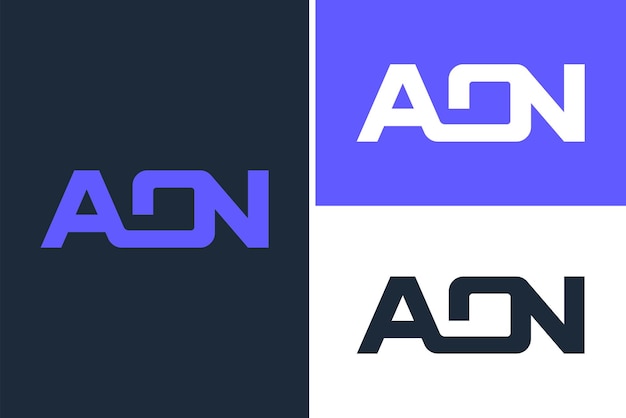 AON Letter Logo Design Templatee