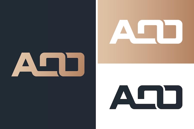 AOO Letter Logo Design Template