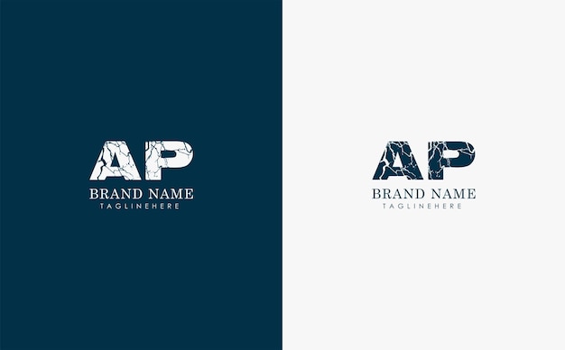 Vector ap letters vector logo design