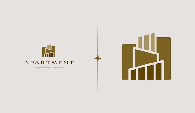 Apartment Building Logo Template Universal creative premium symbol Vector illustration