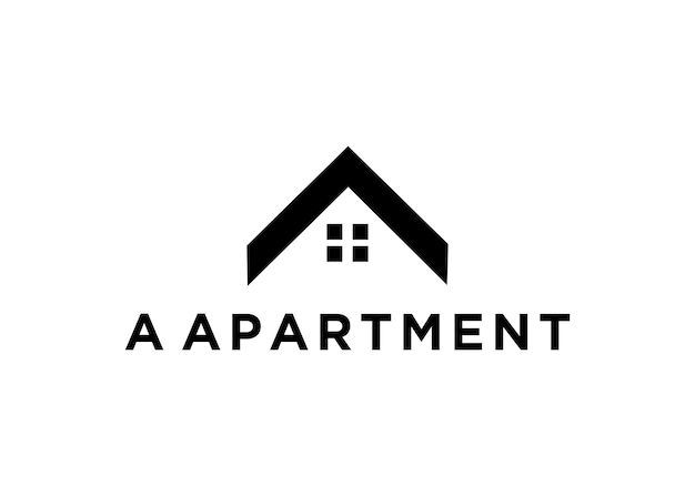 a apartment logo design vector illustration