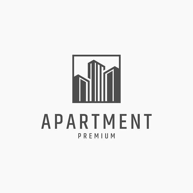 Apartment logo icon design template