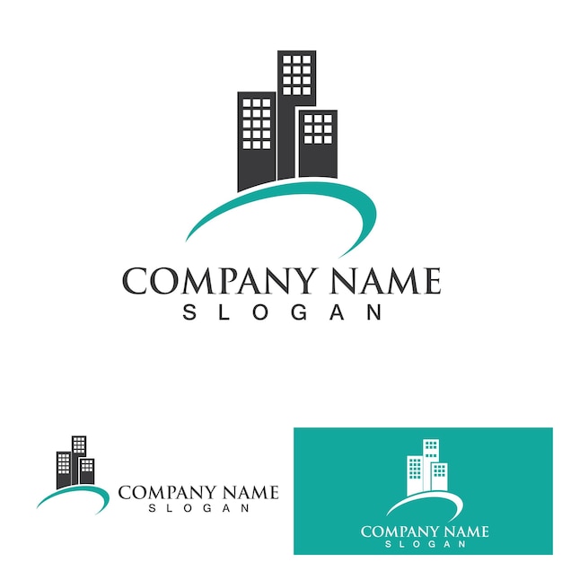 Apartment Property and Construction Logo design