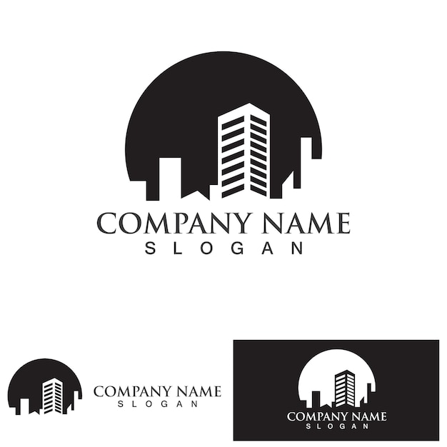 Apartment Property and Construction Logo design