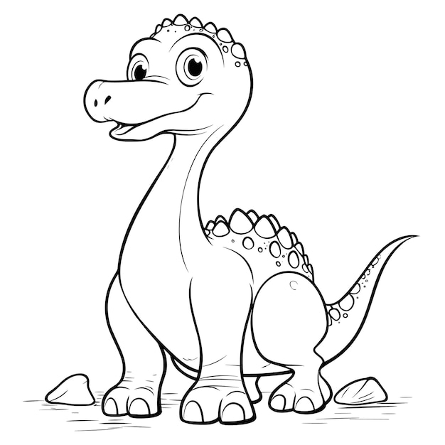 apatosaurus coloring pages vector animals