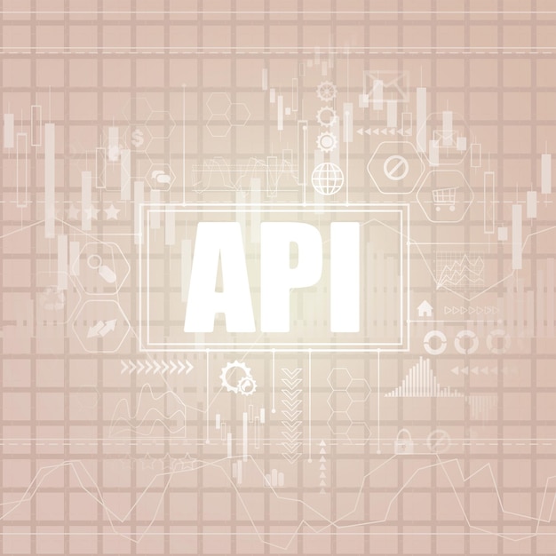 API symbols chart background