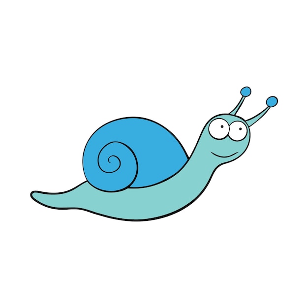 Aplysia snail swims icon vector illustration