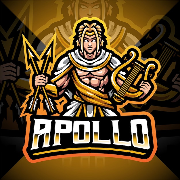 Apollo esport mascot logo design