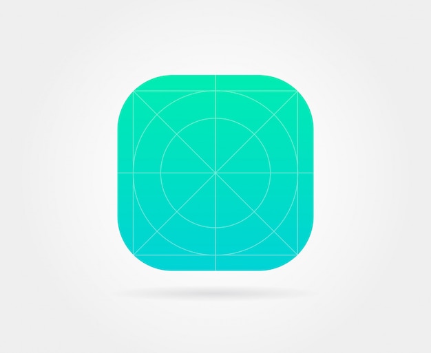 App Icon Template with Guidelines