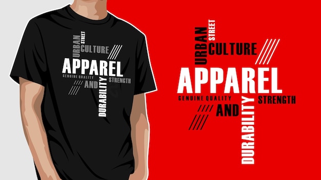 Apparel typography tshirt design