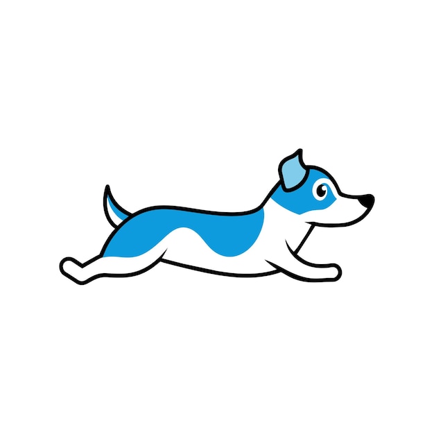 Appenzeller Dog swims icon vector illustration