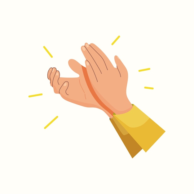 Applause. clap your hands. Vector illustration in flat style