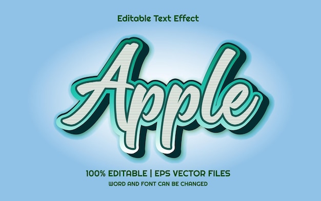 Apple 3d Editable Text Effect