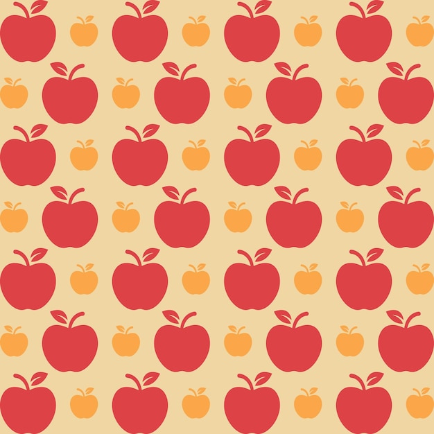 Apple colorful pattern beautiful background vector illustration