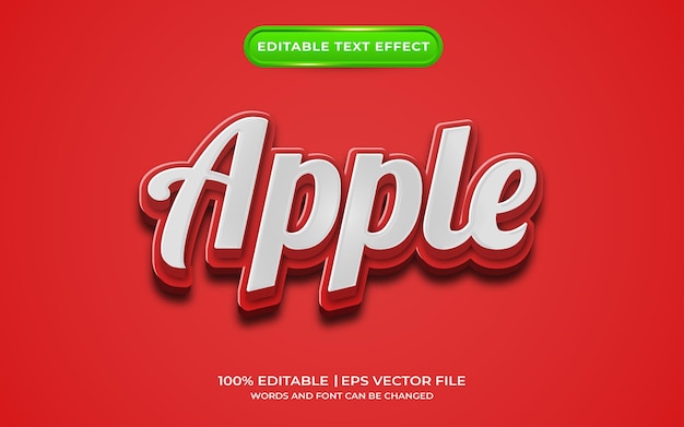 Apple editable text effect