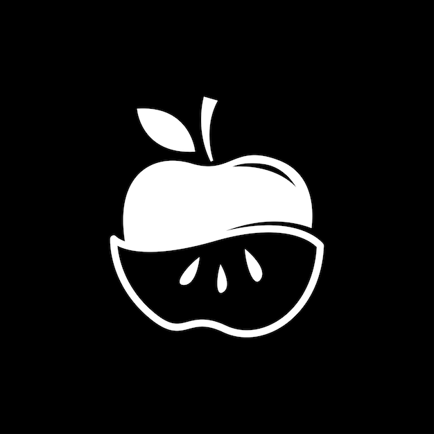 Apple Fruit Logo Template Vector