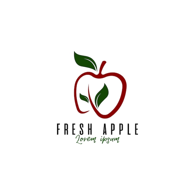 Apple fruit logo