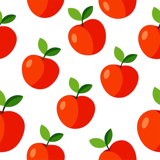 apple fruit seamless pattern vector art and illustration