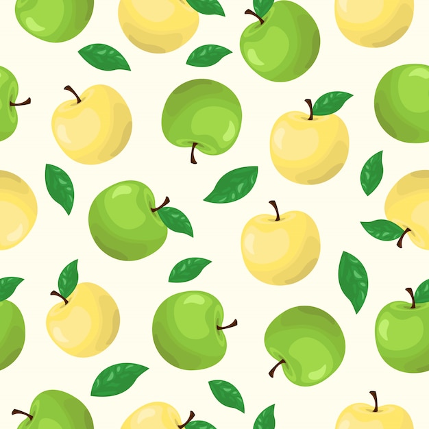 Apple Fruit Seamless Pattern