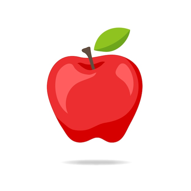 Apple icon isolated on the white background