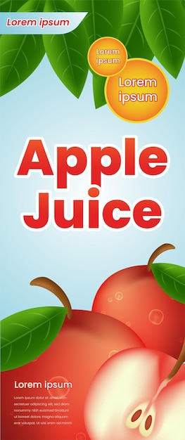 Apple Juice illustration packaging design