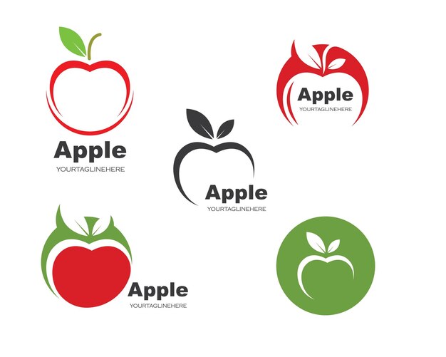 Apple logo icon vector illustration design