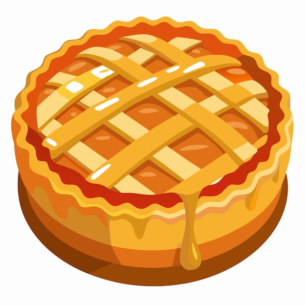 Apple pie illustration