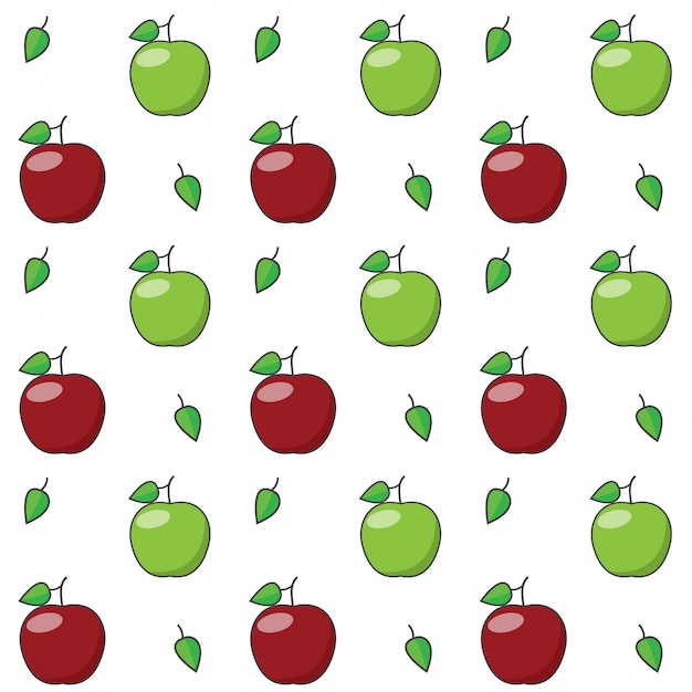 Apple seamless pattern.