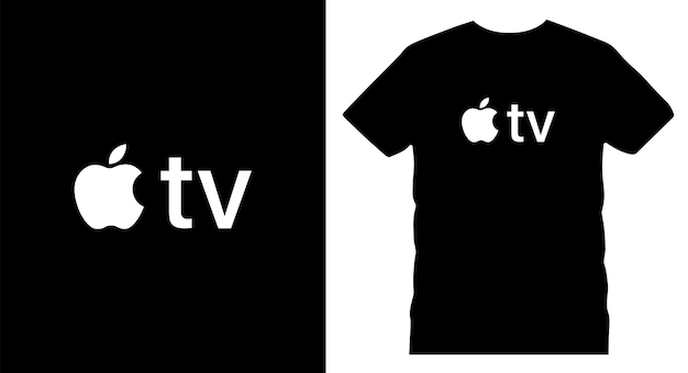 Apple TV logo EPS or AI file to tshirt design