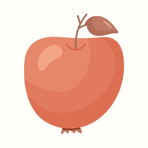 Apple. Vector illustration in flat style