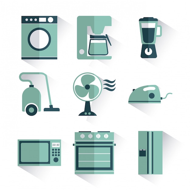 Appliances design over white background vector illustration