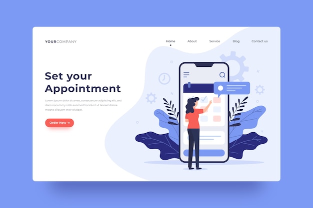 Appointment booking - landing page