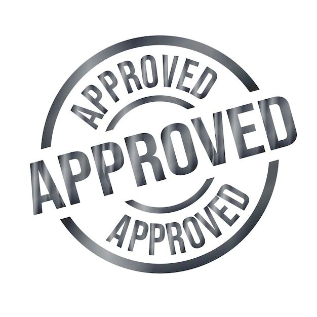 Approved seal stamp logo. approved  vector icon