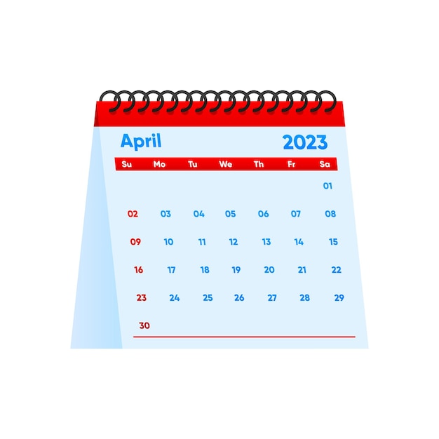 April Calendar 2023 year simple minimal design Desktop calendar 2023 year Advertisement printing