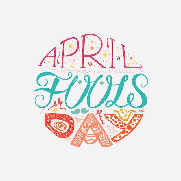 April Fools Day Lettering