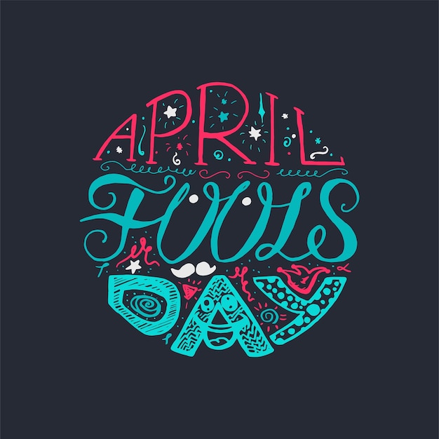 April Fools Day Lettering