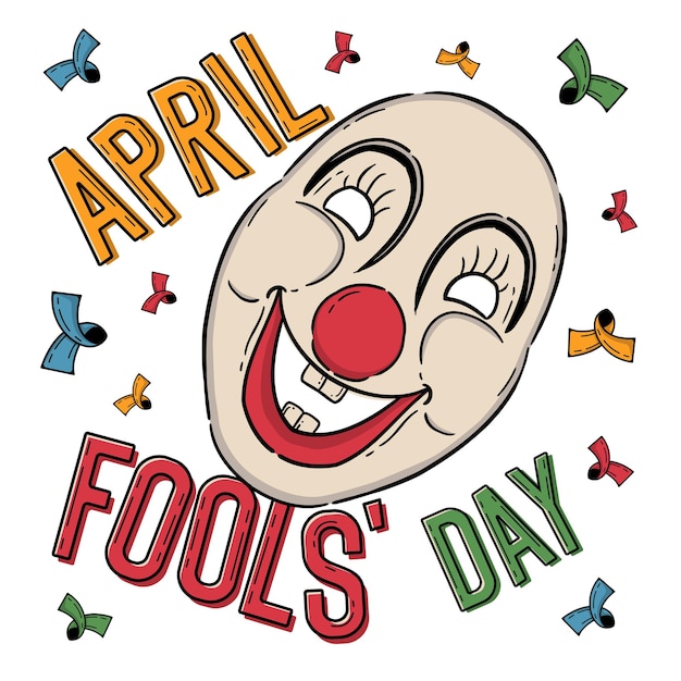 April Fools Day Vector Illustration