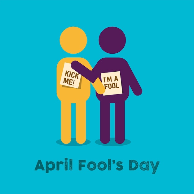 April fools day vector illustration