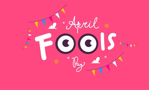 April fools day with funny prank illustration vector background design for april fools day event