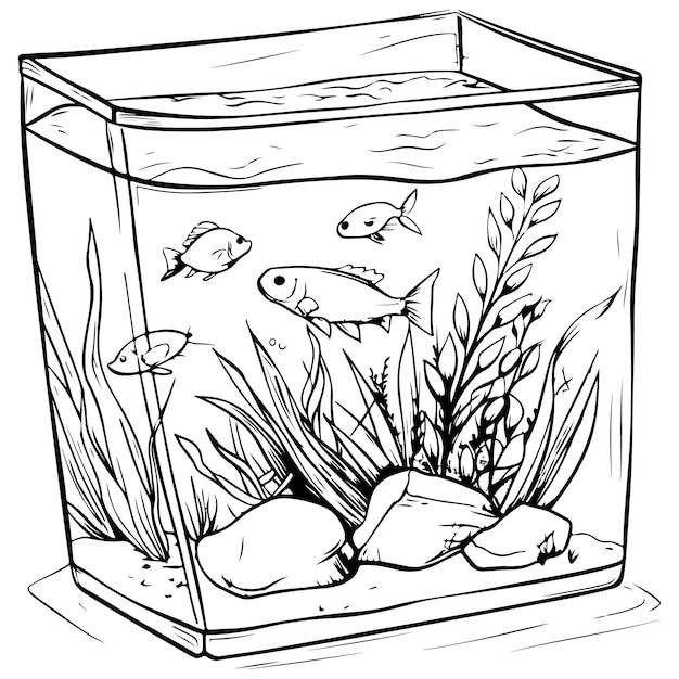 aquarium fish vector illustration