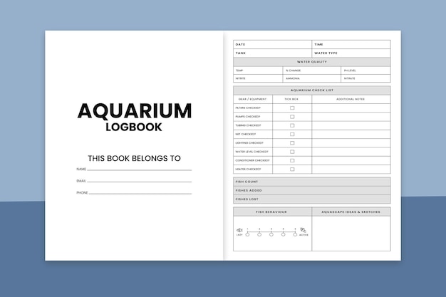 Aquarium Log Book