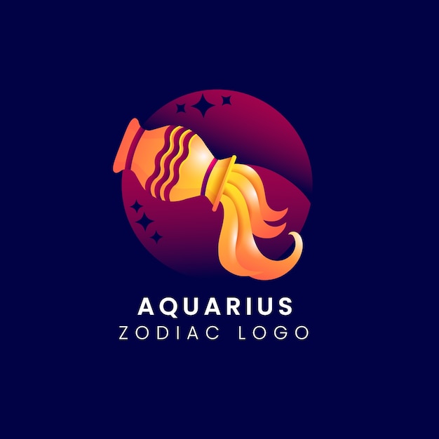 Aquarius logo template