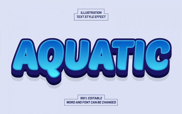 Aquatic Text Style Effect