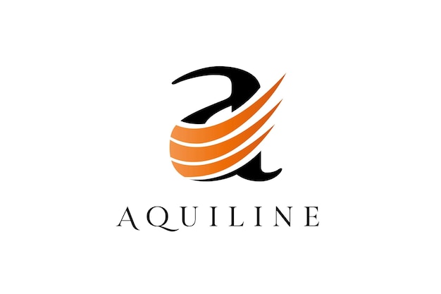 Aquiline a letter logo template