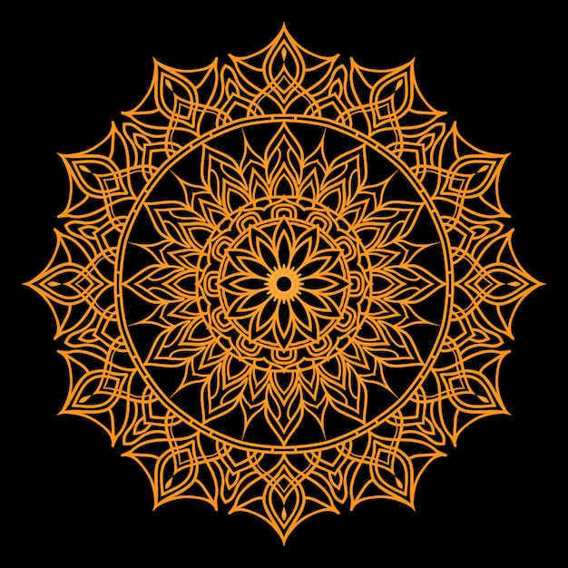 Arabesque mandala background