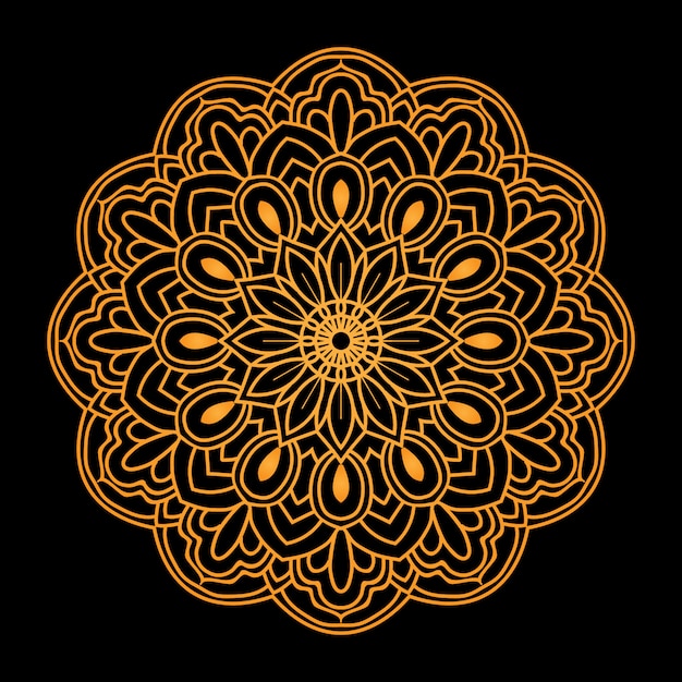 Arabesque mandala background