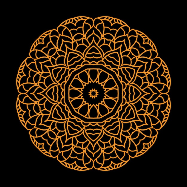 Arabesque mandala background