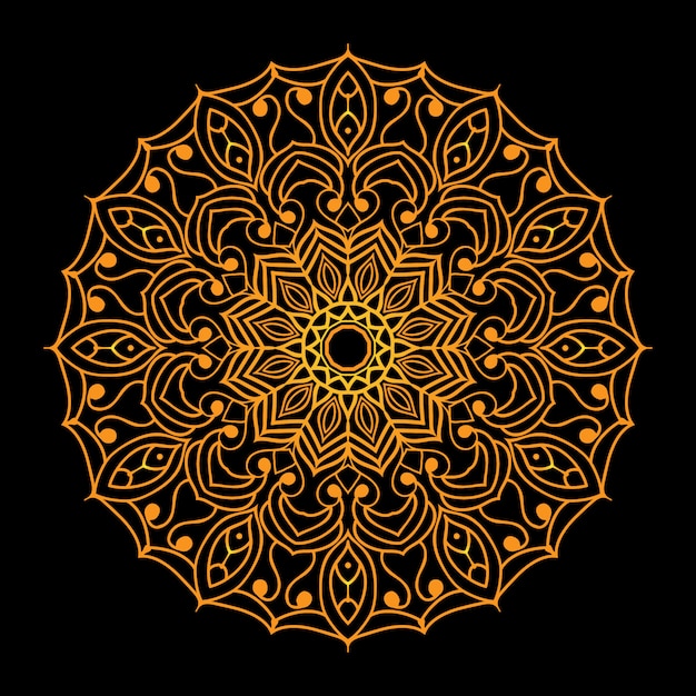 Arabesque mandala background