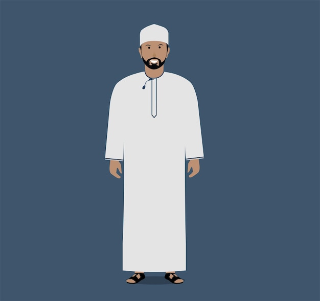 Vector arabic character from oman